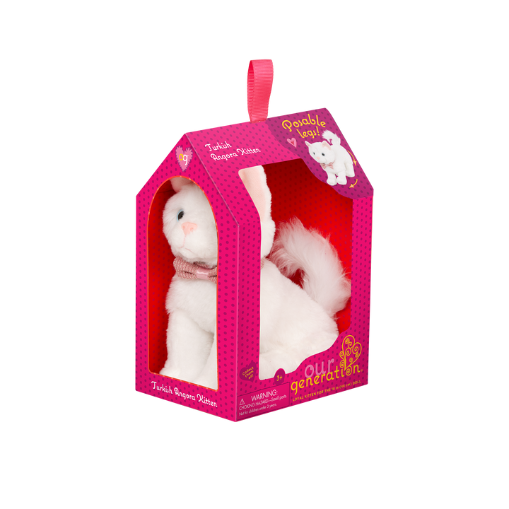 Our Generation 6-inch Turkish Angora Kitten Cat Plush