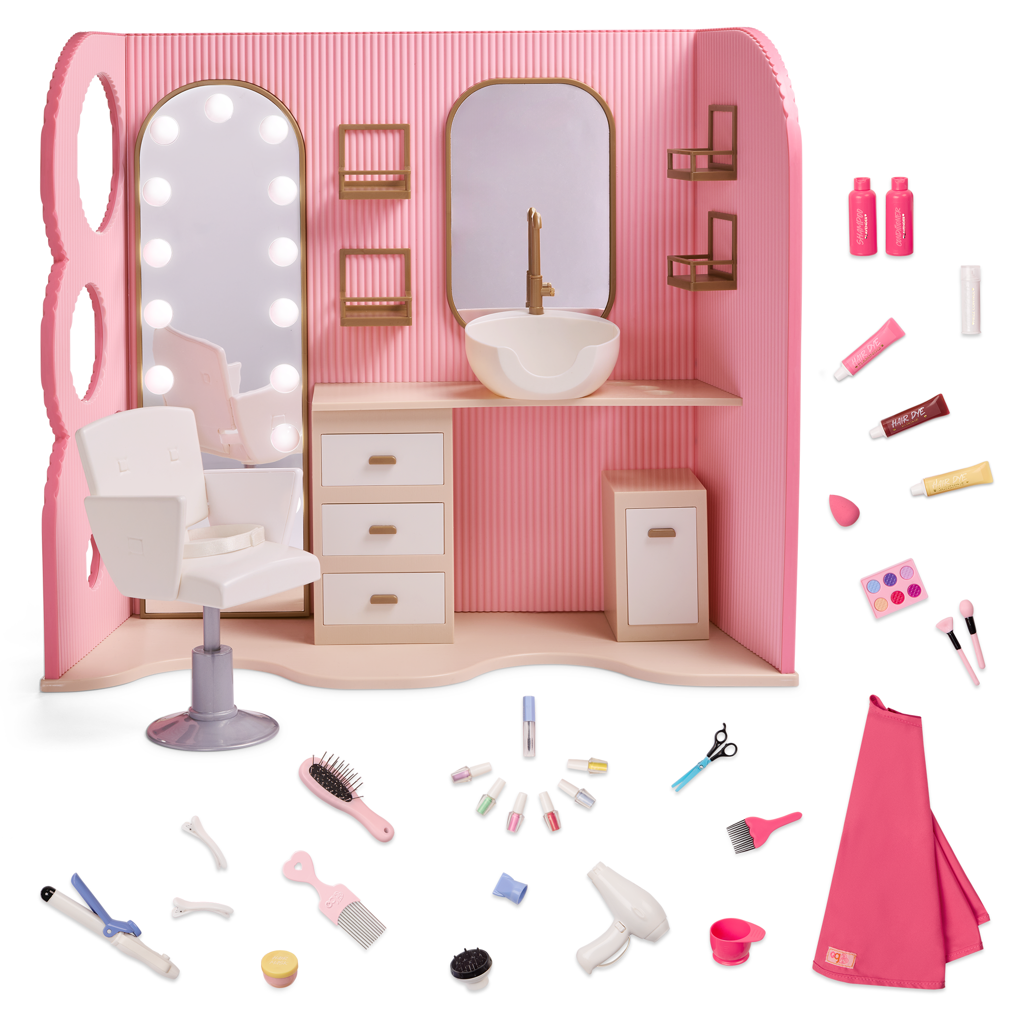 Style & Shine Hair Salon | 46 cm Doll Playset | Our Generation