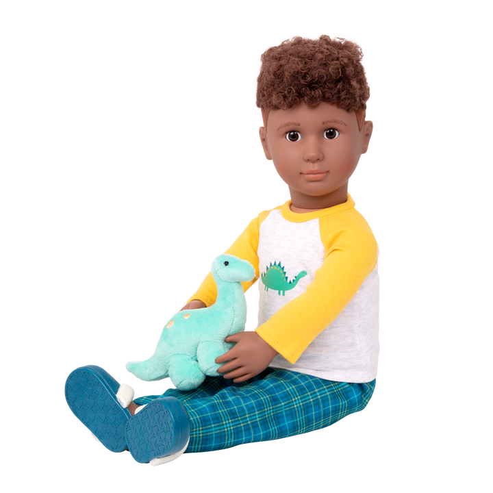 Dino-Snores Pajama Outfit Dinosaur Stuffed Animal for 18-inch Dolls