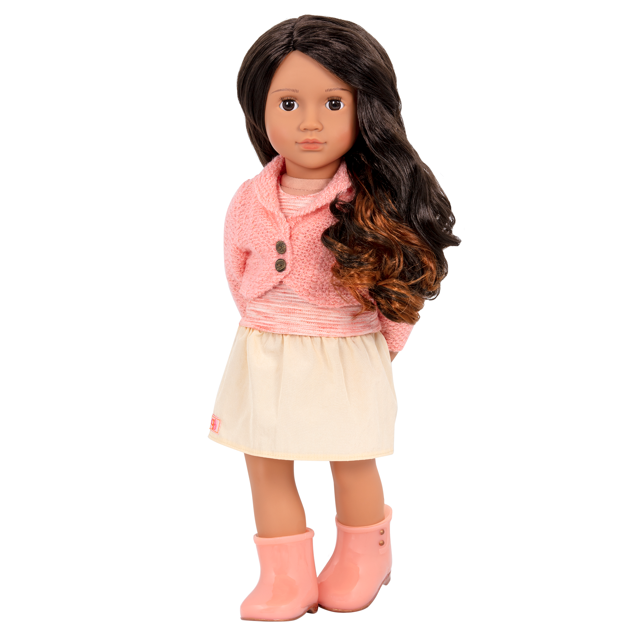 18 Inch Girl Doll, Poseable Fashion Doll with Fine Hair for Styling,  Clothes, Shoes, Purse and Accessories, Princess Doll for Girls and Kids