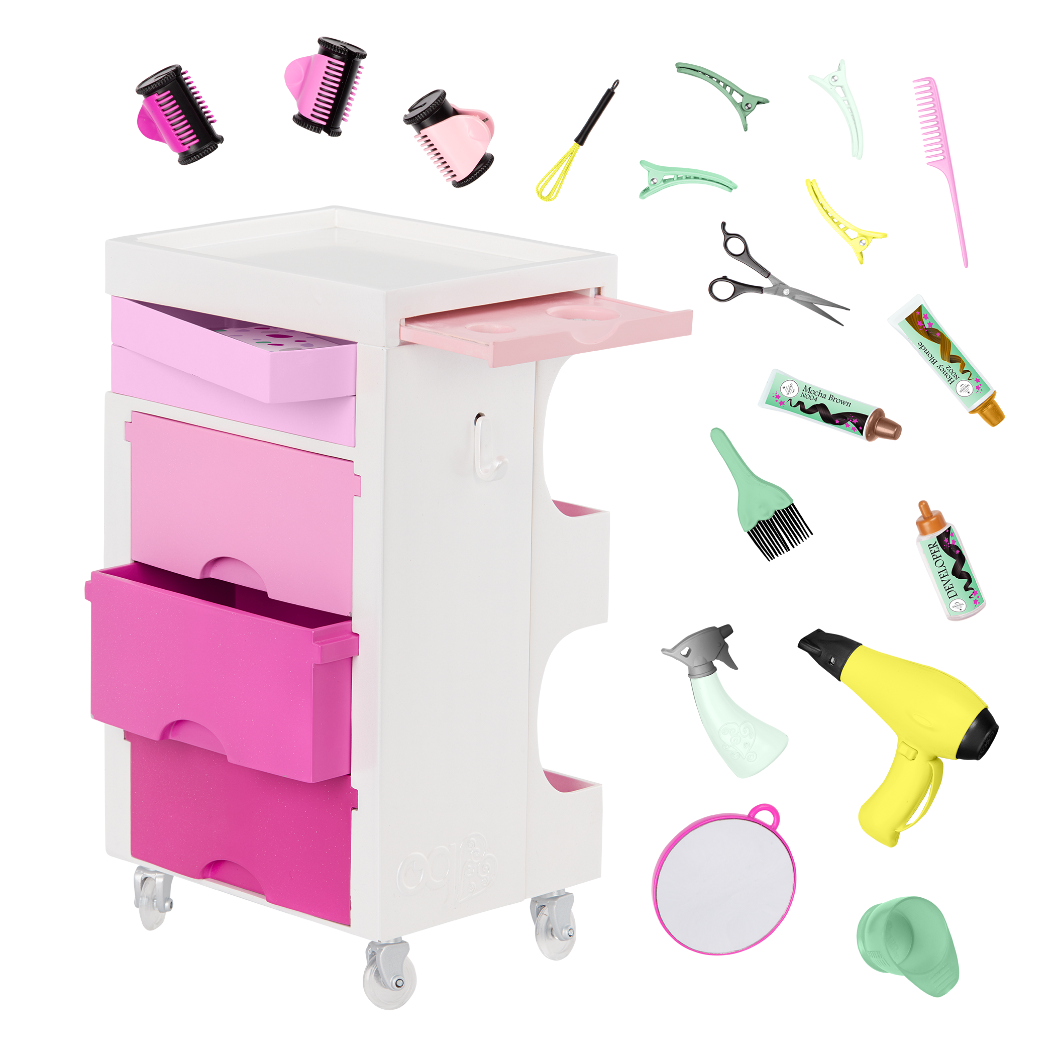 Salon Cart 18 inch Doll Styling Set Our Generation Our