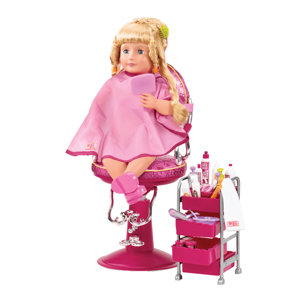Berry Nice Salon Set, 18 Doll Styling Set
