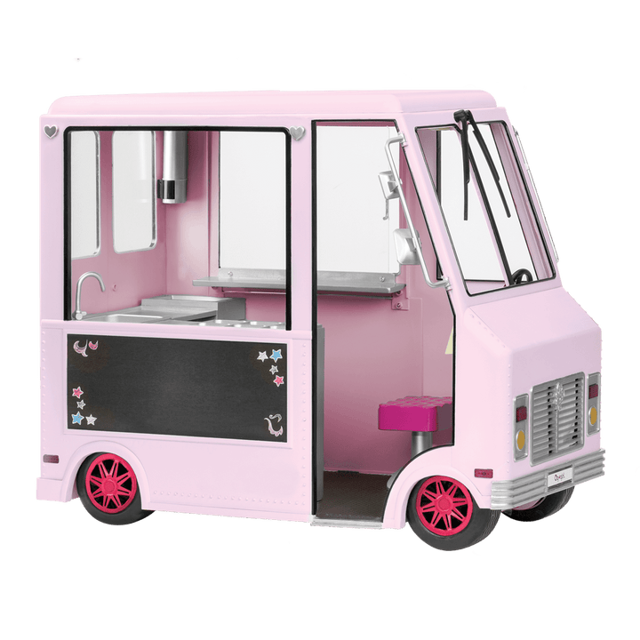18-inch doll driving toy ice cream truck