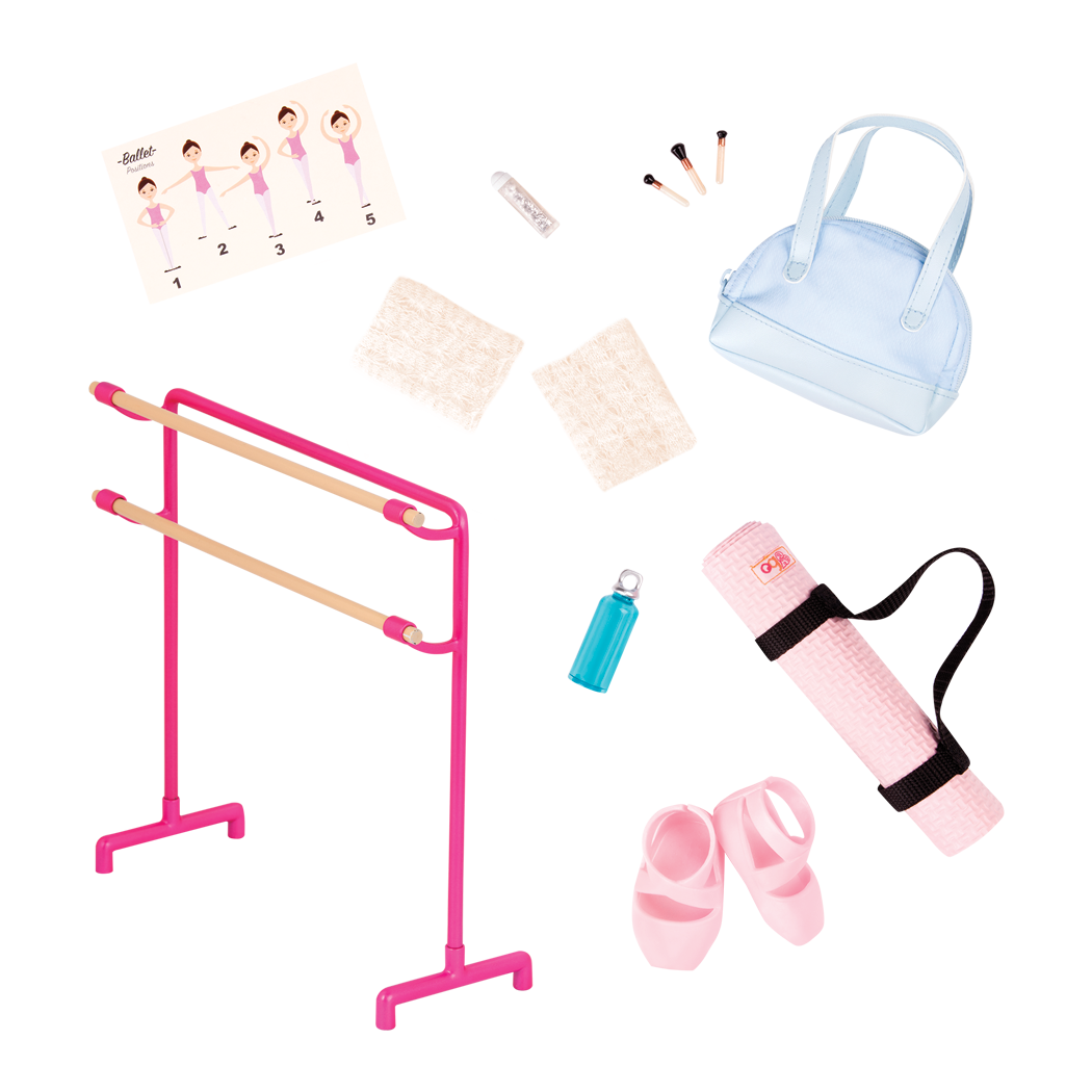 Our Generation Dancing Feet Ballet Accessory Set for 18 Dolls  Our  generation doll accessories, Ballet accessories, Our generation dolls