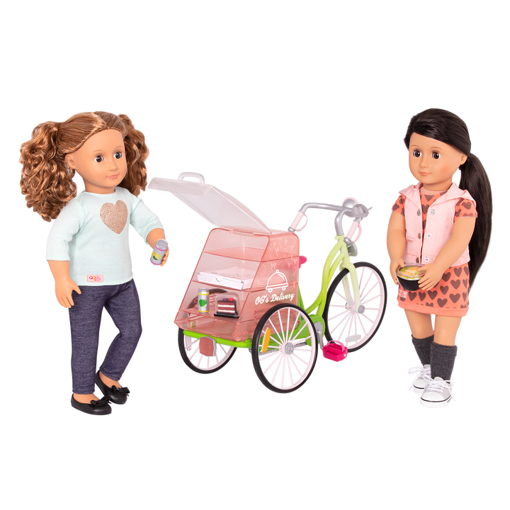 Toy delivery bicycle