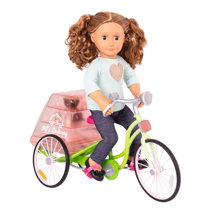 Toy delivery bicycle