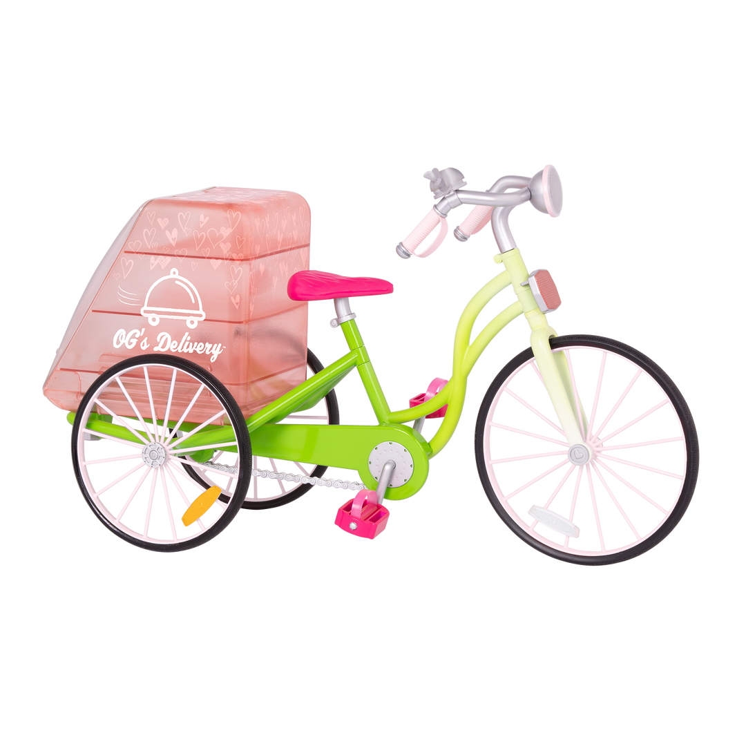 Toy delivery bicycle