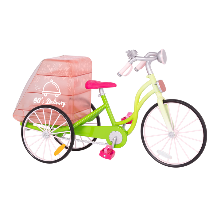 Toy delivery bicycle