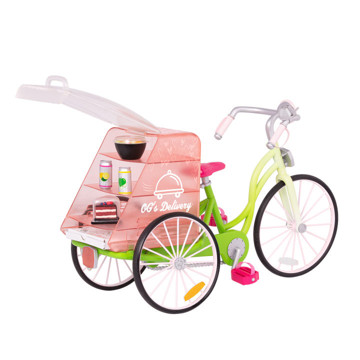 Toy delivery bicycle