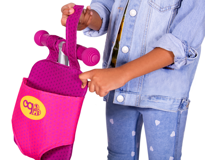 Scooter with 18-inch doll carrier