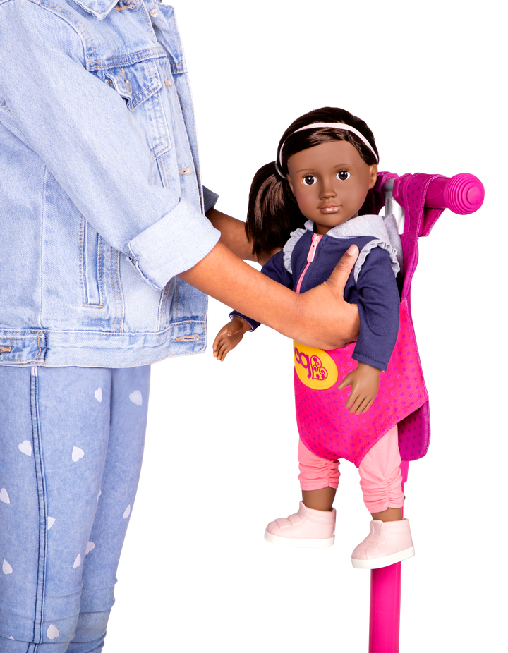 Scooter with 18-inch doll carrier