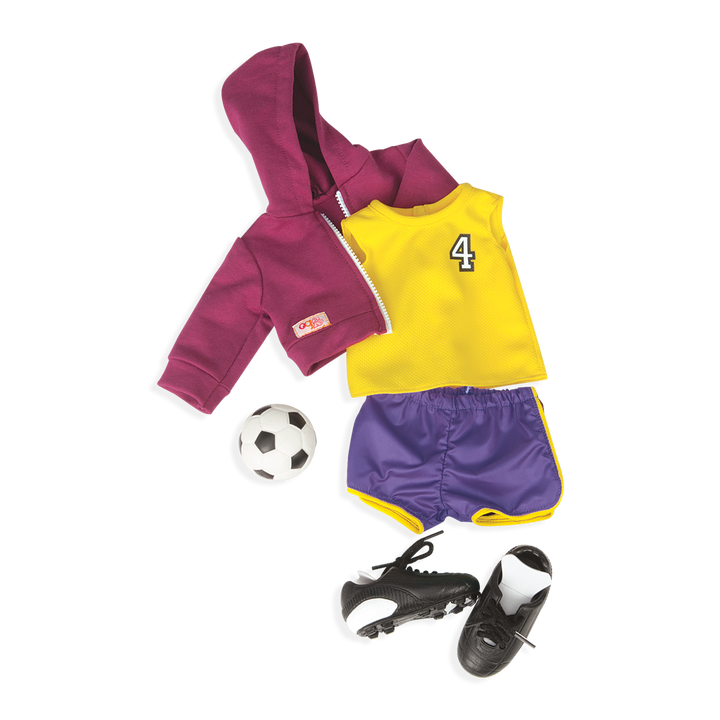 Team Player soccer outfit for 18-inch Dolls