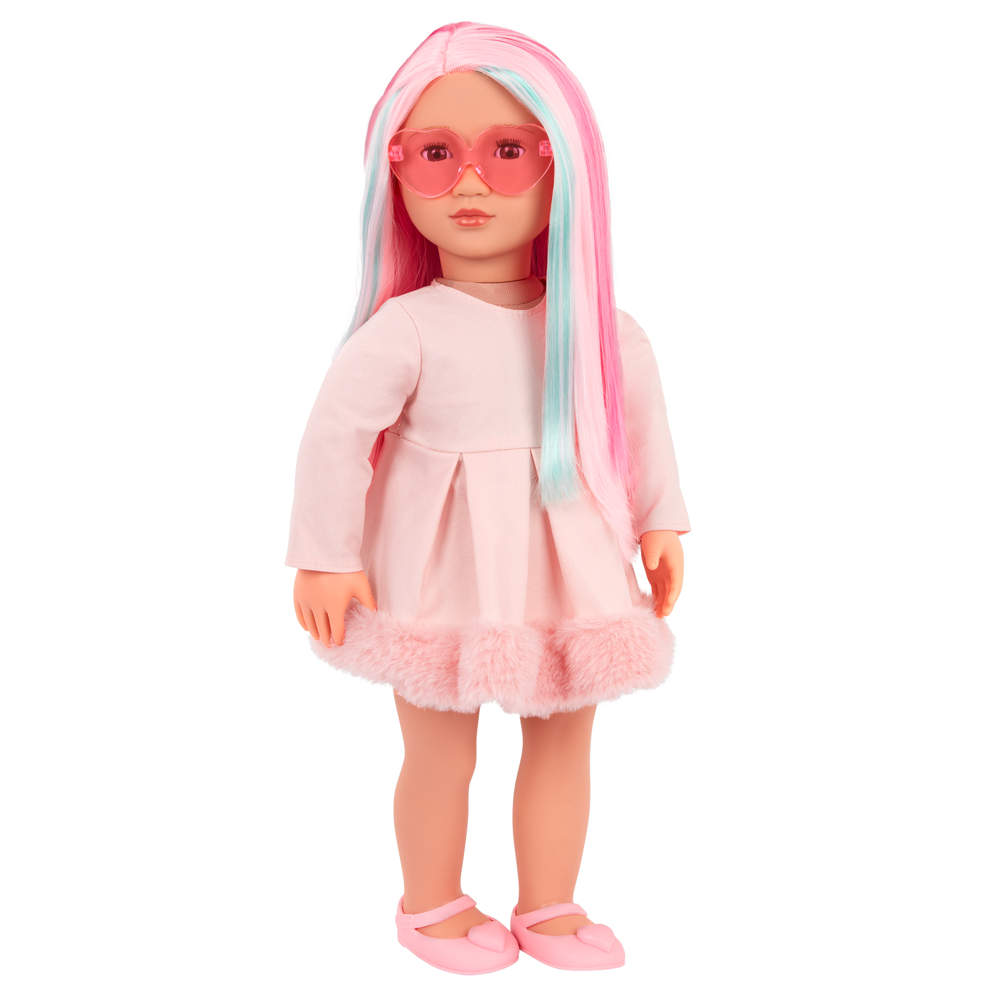Our Generation 18-inch Multicolored Hair Doll Rosa