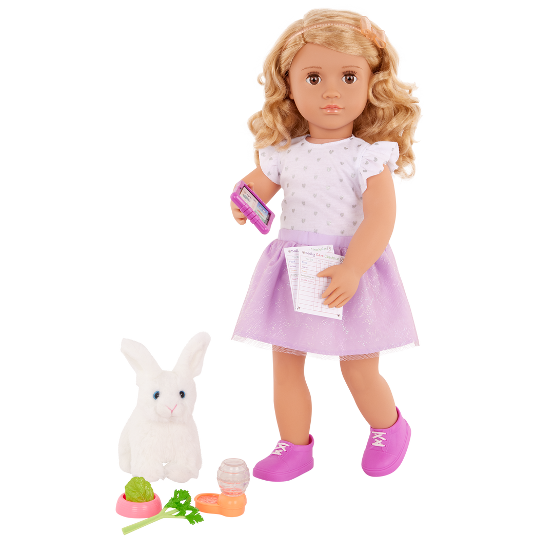 Tabby Posable 46 cm Doll Pet Bunny Our Generation – Our