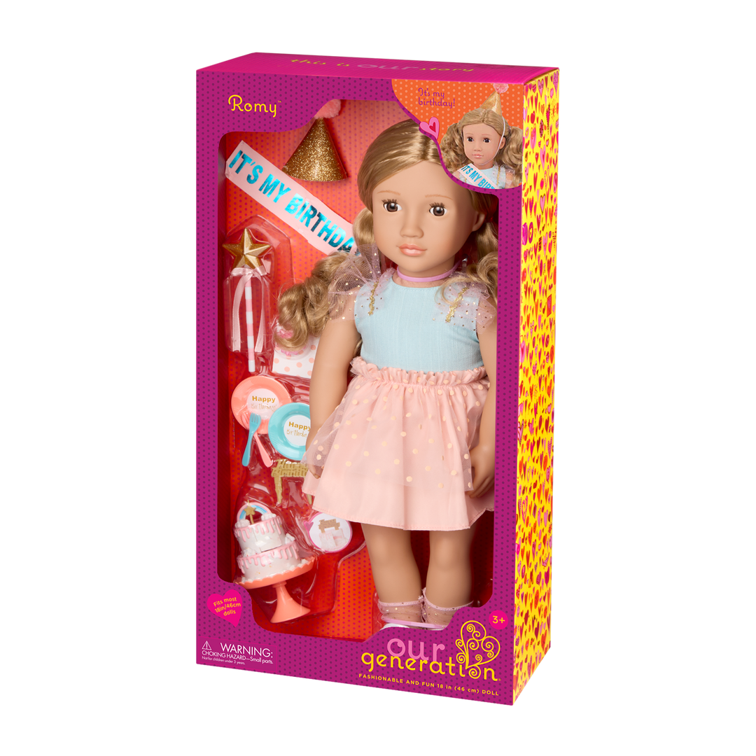Our Generation 46 cm Birthday Doll Romy