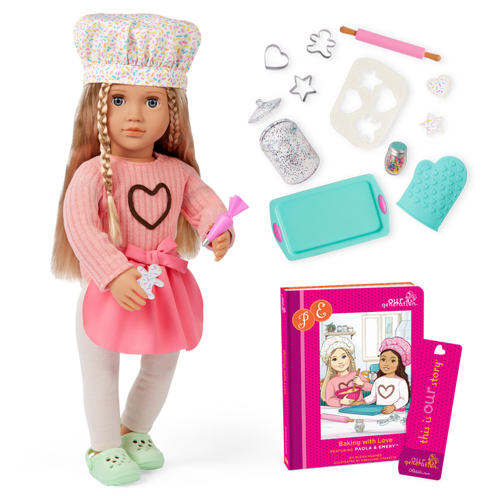 Our Generation 46 cm Doll Emery & Storybook Set