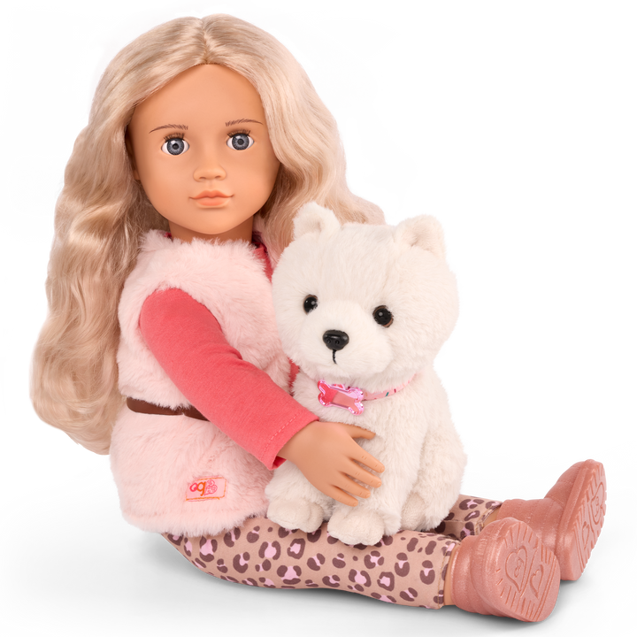Our Generation 46 cm Doll Kinsley & Pet Puppy Kenzi