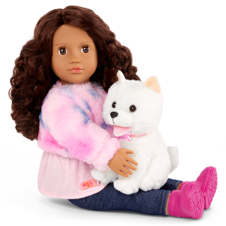 Our Generation 46 cm Doll Ines & Pet Puppy Jojo