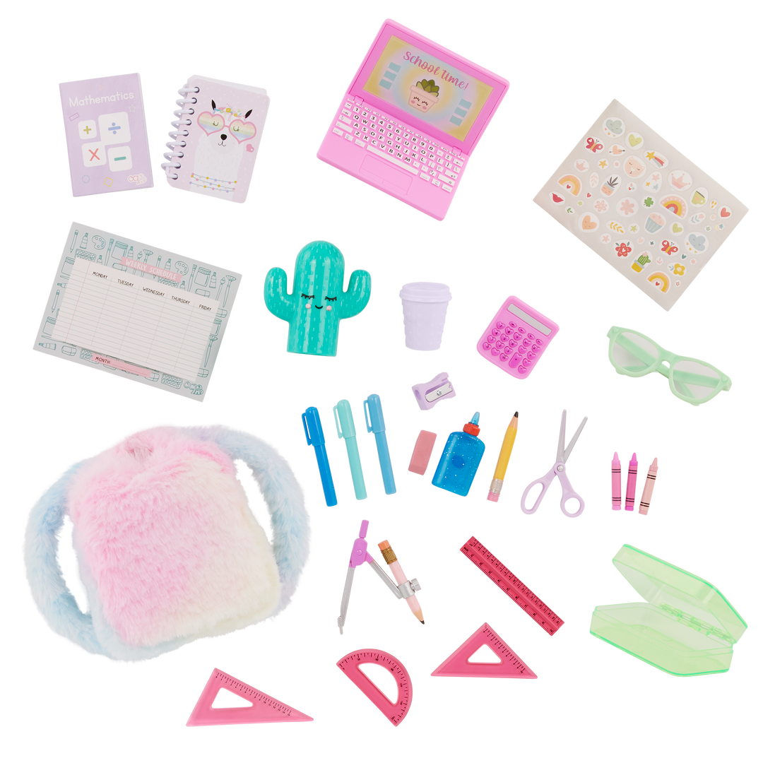 Our Generation Doll Pink Desk & Accessories Set