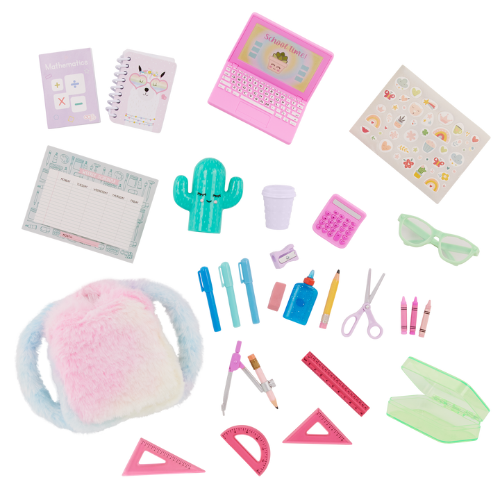 Our Generation Doll Pink Desk & Accessories Set