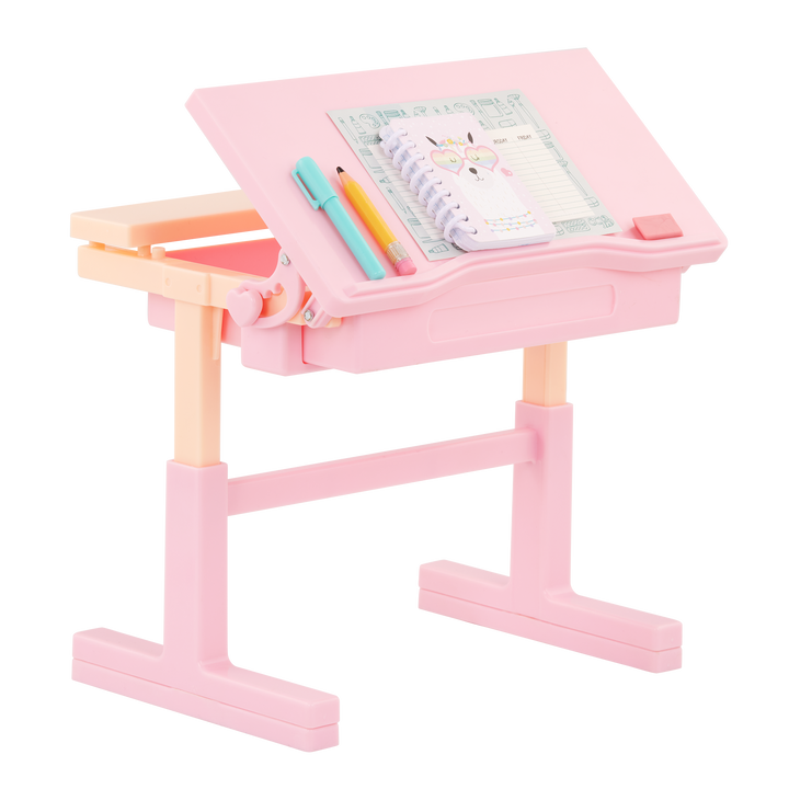 Our Generation Doll Pink Desk & Accessories Set