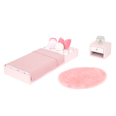 Our Generation Sweet Snuggles Bedroom Furniture Set for 18-inch Dolls