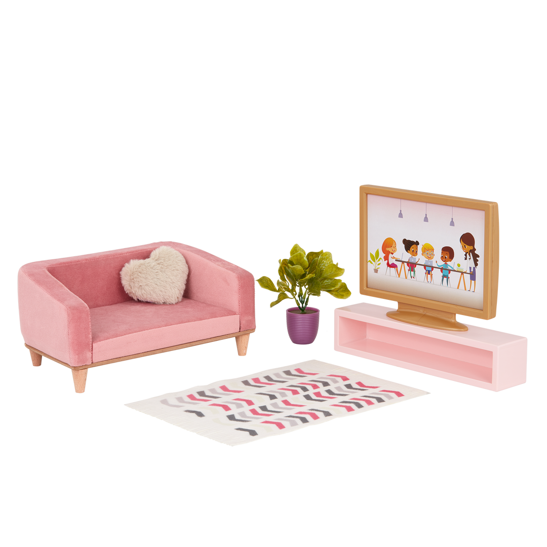 Our Generation Lovely Living Room Furniture Set for 18-inch Dolls