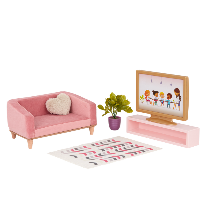 Our Generation Lovely Living Room Furniture Set for 18-inch Dolls