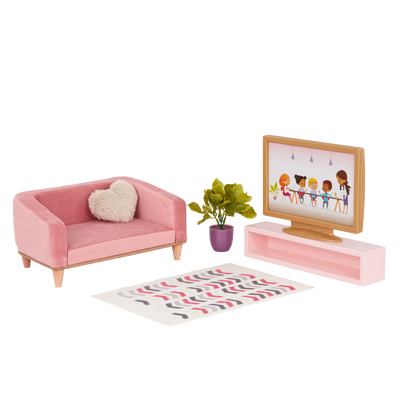 Our Generation Lovely Living Room Furniture Set for 18-inch Dolls