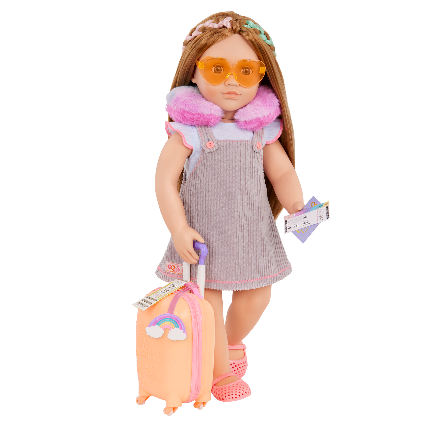 Over The Rainbow 18 inch Doll Luggage Set Our Generation Our over-the-rainbow-18-inch-doll-luggage-set-our-generation-our