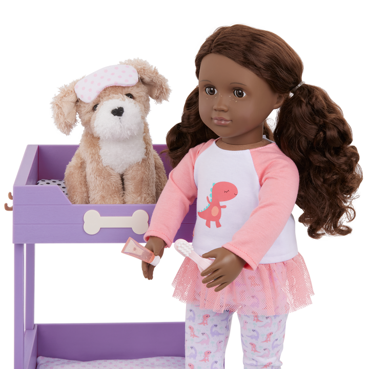 Our Generation Pup Bunk Bed & Plush Puppy Set