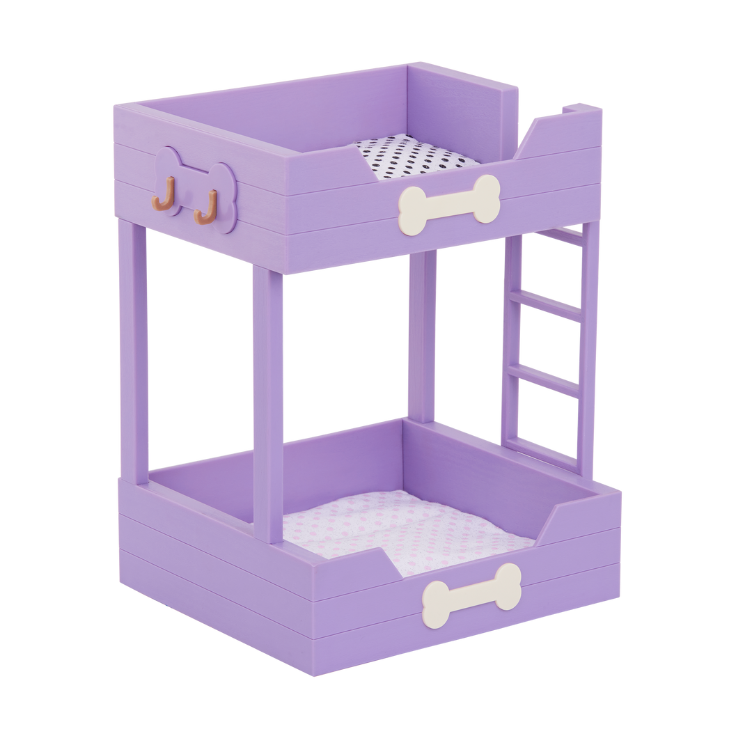 Our Generation Pup Bunk Bed & Plush Puppy Set