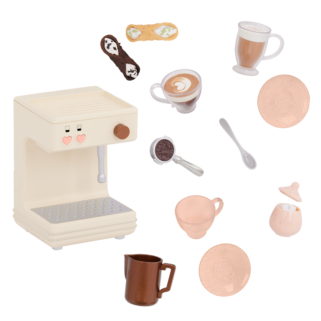 Our Generation Brewed for You Coffee Machine Set for 18-inch Dolls