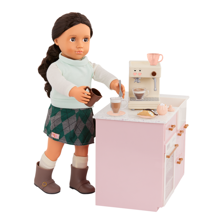 Our Generation Brewed for You Coffee Machine Set for 18-inch Dolls