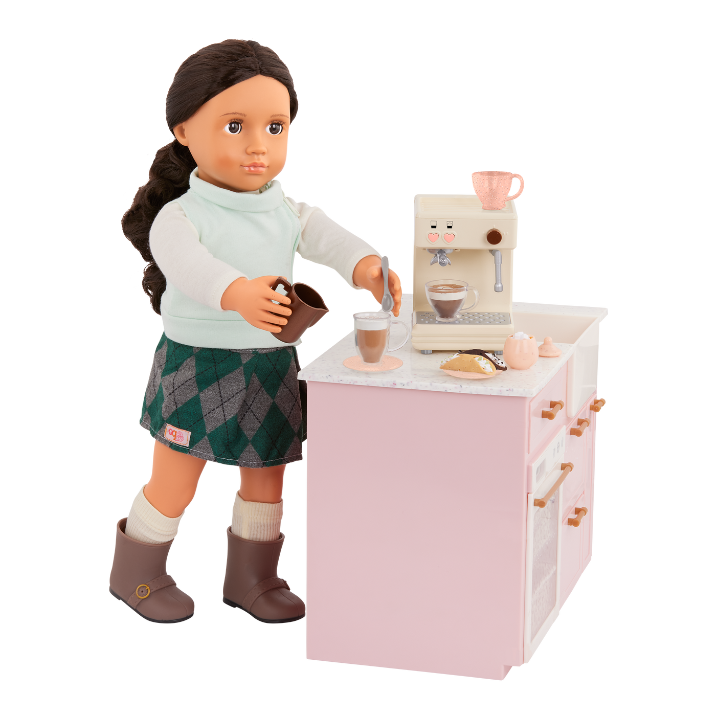 Our Generation Brewed for You Coffee Machine Set for 18-inch Dolls