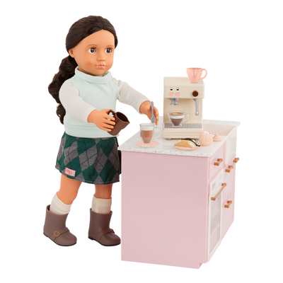 Our Generation Brewed for You Coffee Machine Set for 18-inch Dolls
