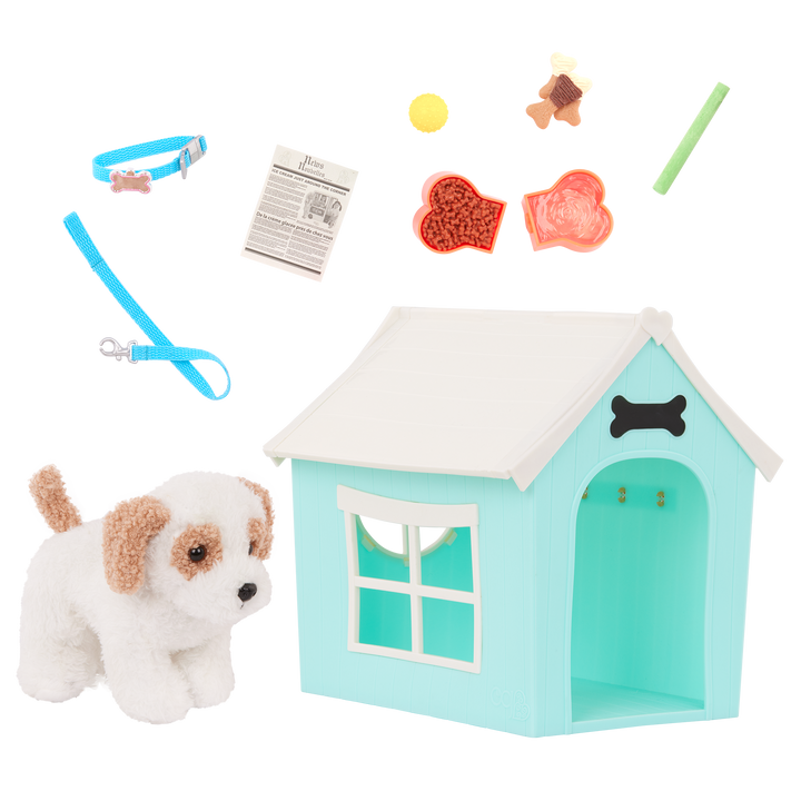 Our Generation Puppy Place Dog House & Pet Set for 46 cm Dolls