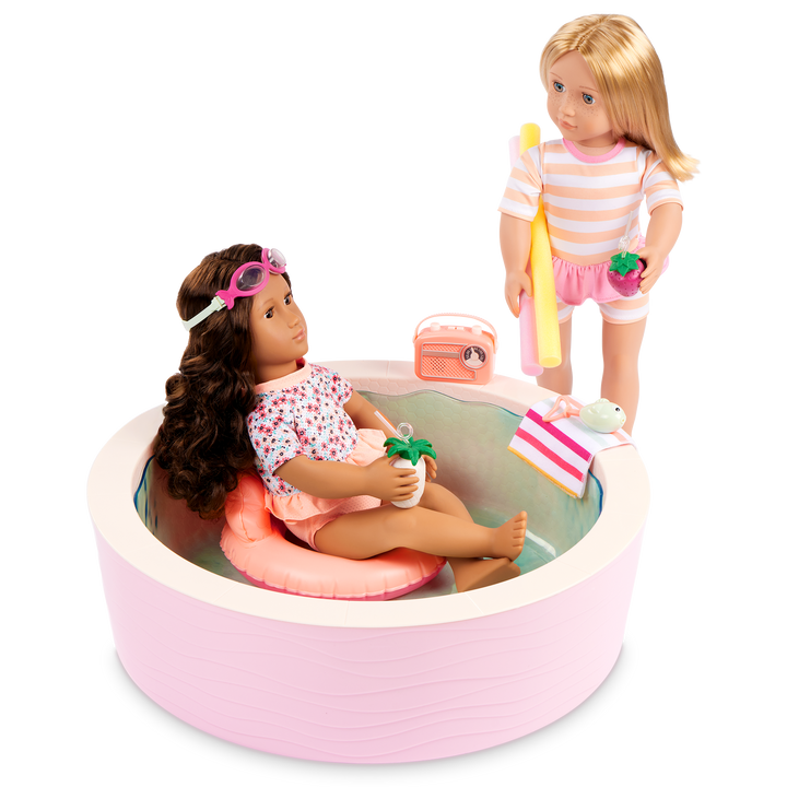 Plaisir au bord de la piscine