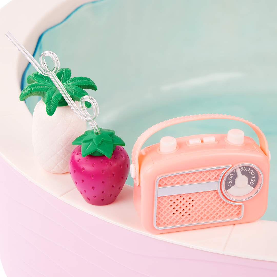Plaisir au bord de la piscine