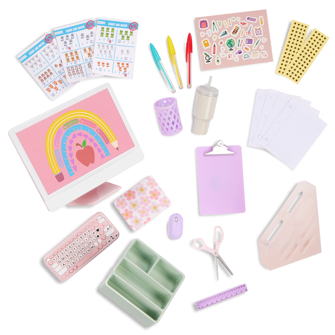 Our Generation Class in Session School Desk Set for 46 cm Dolls