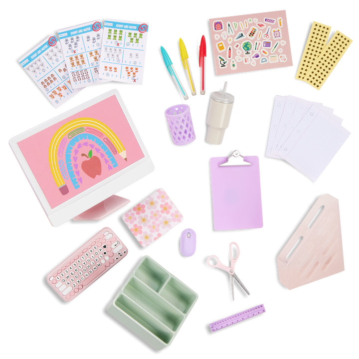 Our Generation Class in Session School Desk Set for 46 cm Dolls