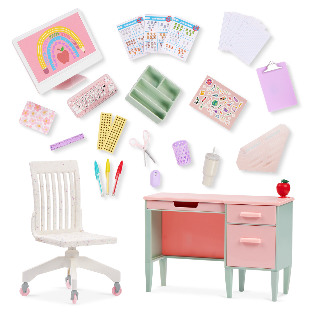 Our Generation Class in Session School Desk Set for 46 cm Dolls