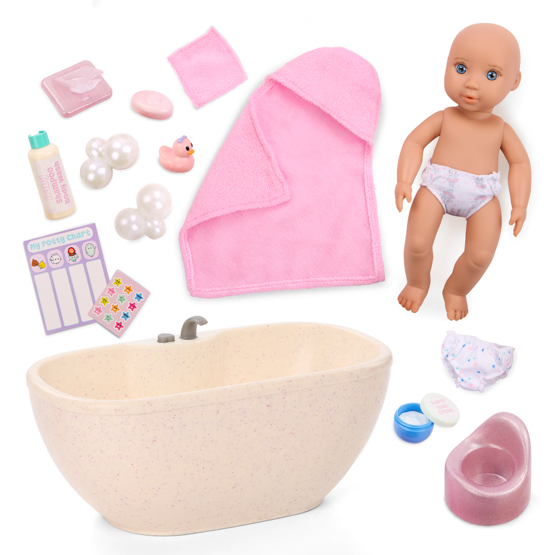 Our Generation Baby Doll Lacy & Bathtime Set