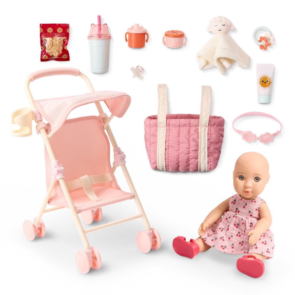 Our Generation Baby Izzy & Stroller Set
