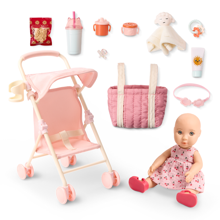 Our Generation Baby Izzy & Stroller Set