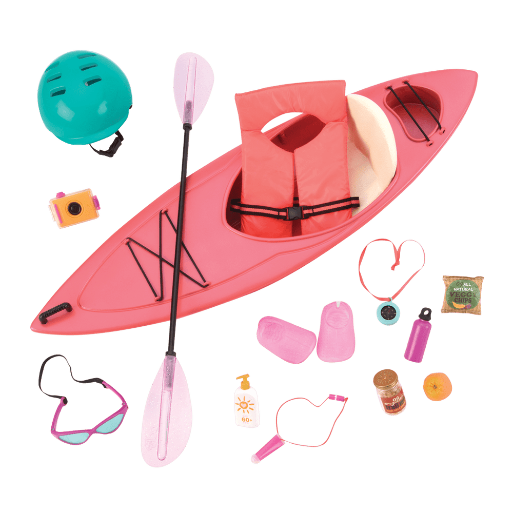 46 cm doll in kayak playset