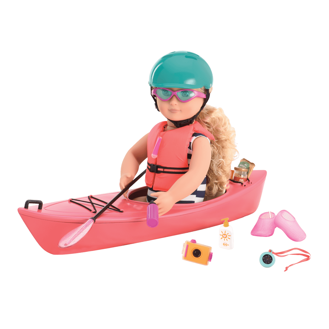 46 cm doll in kayak playset