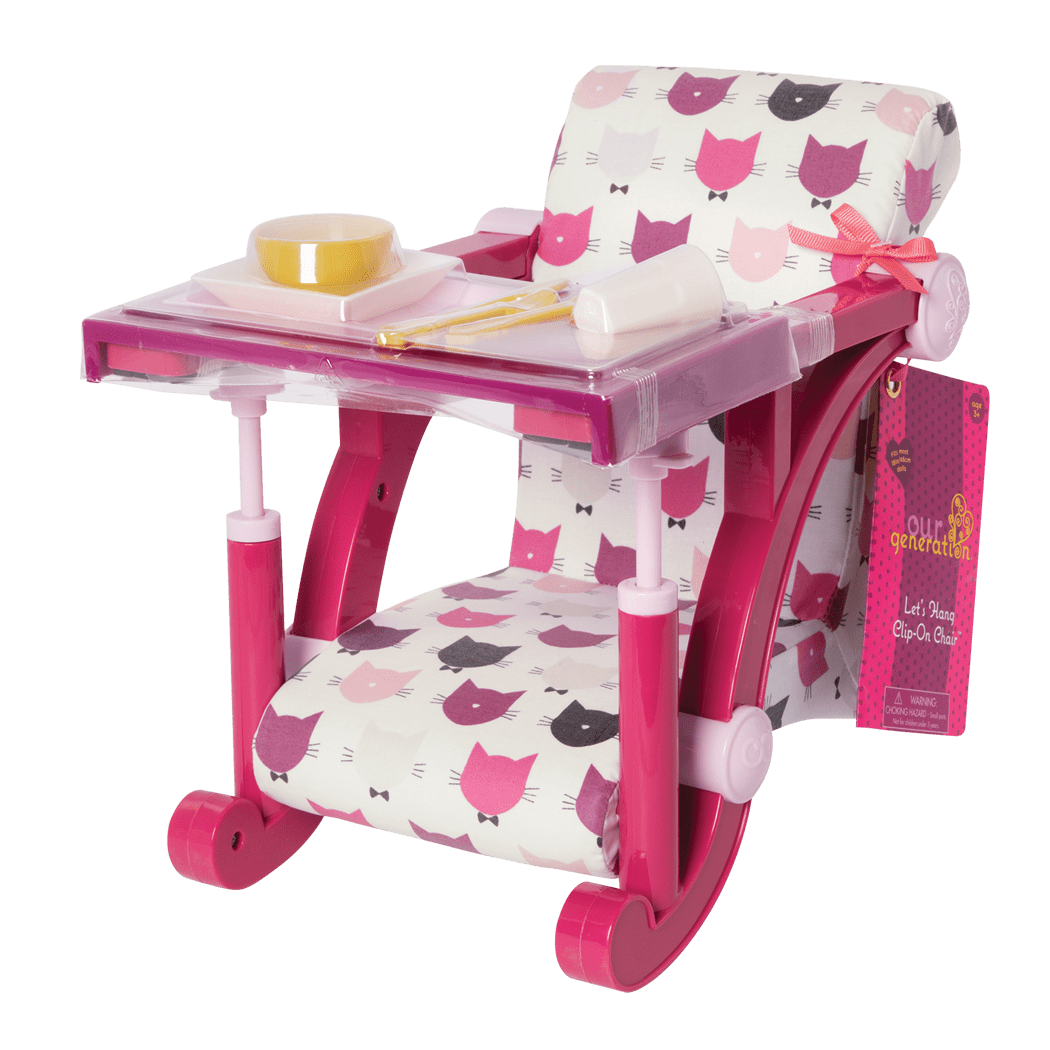 Clip-on chair for 46 cm doll