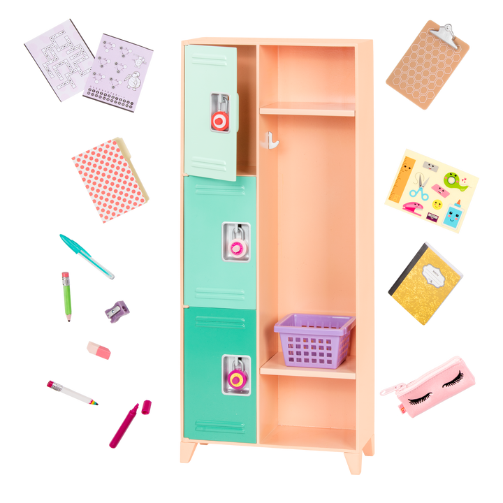 School locker playset