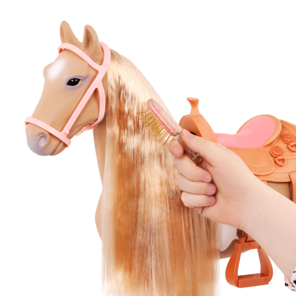 Cheval de jeu en cheveux Palomino